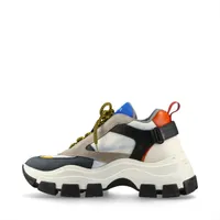 プラダ ペガサス 19年 レザー×ファブリック スニーカー 9 メンズ