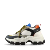 プラダ ペガサス 19年 レザー×ファブリック スニーカー 9 メンズ