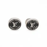 ヴィトン M0717 ベルト 85/34 レザー×メタル ノワール ベルト LV