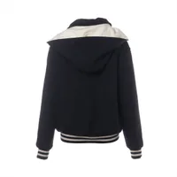 Celine Teddy 22SS Cashmere Jacket 34 Ladies' Navy Blue 2V35G6700