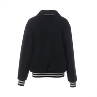 Celine Teddy 22SS Cashmere Jacket 34 Ladies' Navy Blue 2V35G6700