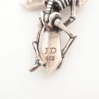 Justin Davis Necklace 925 7.8g LAFITTE SKULL YZ079497｜Pre-owned