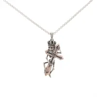 Justin Davis Necklace 925 7.8g LAFITTE SKULL YZ079497｜Pre-owned