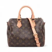 ヴィトン モノグラム スピーディバンドリエール25 M41113 ブラウン RFID反応あり