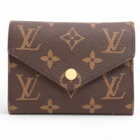 鑑定済★ルイヴィトン　モノグラム　ポルトフォイユヴィクトリーヌ　ローズバレリーヌ 楽天市場】ルイヴィトン LOUIS VUITTON 財布 三つ折り ポルトフォイユ