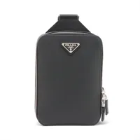 プラダ モンタナ ナイロン ボディバッグ シルバー A3397711｜中古