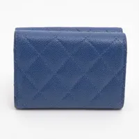 CHANEL  31番台⭐︎  マトラッセ　キャビアスキン　コンパクトウォレット CHANEL（シャネル） 美品 マトラッセ キャビアスキン コンパクト
