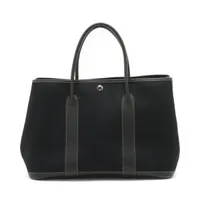 エルメス ガーデンパーティ36 PM トワルオフィシエ×ネゴンダ ブラック シルバー金具 □K:2007年