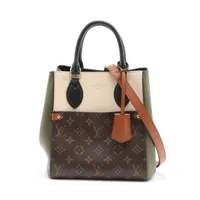 ヴィトン モノグラム フォールドトートPM M45388 ブラウン×ベージュ×カーキ