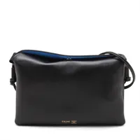 セリーヌ CELINE トリオ ショルダーバッグ 斜め掛けショルダーバッグ レザー ブラック 中古 新入荷 OB1846 CELINE - セリーヌ CELINE トリオ ショルダーバッグ 斜め掛け