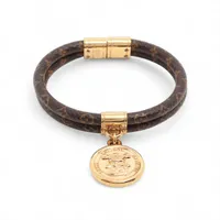 ルイヴィトン M6141 ブラスレホッケンハイム ブレスレット　PVC レザー LOUIS VUITTON（ルイ・ヴィトン） モノグラム ブラスレ ホッケンハイム