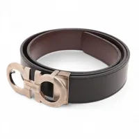 ヴィトン M0717 ベルト 85/34 レザー×メタル ノワール ベルト LV