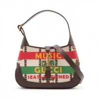 ★最終価格★SALE【5mc3228】グッチ ショルダーバッグ GGキャンバス/ジャッキー 002 1073 キャンバス レッド シルバー金具【中古】レディース GUCCI（グッチ） GGキャンバス ジャッキー ハンドバッグ 002 1067