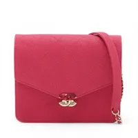 シャネル CHANEL ハーフココチェーンウォッチ A84411 25番台 ピンク/ゴールド金具 キャビアスキン レディース ショルダーバッグ シャネル CHANEL ハーフココチェーンウォッチ A84411 25番台 ピンク