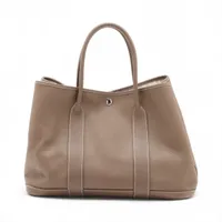エルメス ガーデンパーティ36 PM ネゴンダ エトゥープ シルバー金具 □JO:2011年