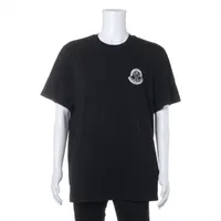 モンクレール 25年 コットン 半袖ニット XXXL メンズ ブラック
