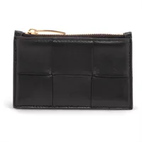 ボッテガヴェネタ マキシイントレチャート カセット レザー 財布