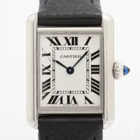 カルティエ CARTIER ベニュワールSM レディース クォーツ 腕時計 PG/革 シルバー文字盤 W8000007 美品 新入荷 CA0436 Cartier - カルティエ CARTIER ベニュワールSM レディース クォーツ