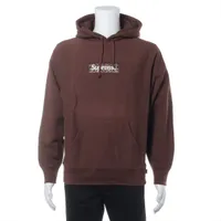 Supreme Cotton Hoodie M Men's Brown bandana box logo Fluffing