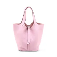 エルメス ピコタンロック18 PM トリヨンクレマンス ハンドバッグ モーヴシルベストル シルバー金具 B:2023年