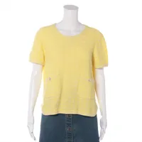 シャネル コットン Tシャツ 42 レディース ホワイト P57404K07538