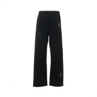 クロムハーツ スウェットパンツ コットン サイズS ブラック クロス