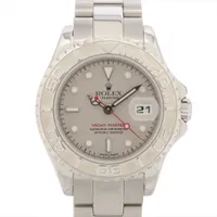 ロレックス ヨットマスター 169622 PT×SS SS AT シルバー文字盤