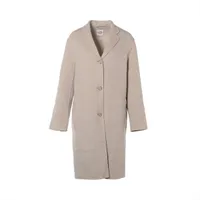 エルメス 22AW カシミヤ コート 34 レディース ブルー 27-7102 ダブル