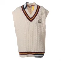 Moncler Genius Palm Angels GILET 23 years Wool x cotton Knit Vest
