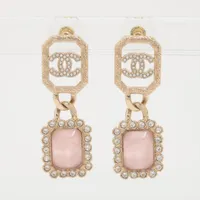 シャネル ココマーク クローバー 03P イヤリング(両耳用) GP×レジン
