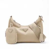 新品 プラダ PRADA ショルダーバッグ テスート ベージュ プラダ テスート ナイロン×レザー 2WAYショルダーバッグ ベージュ