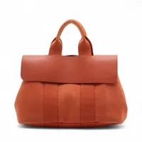 エルメス ヴァルパライソPM トワルシェブロン×レザー エトゥープ