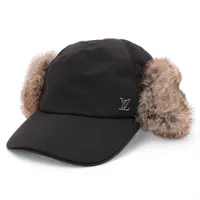 サンローラン パリ×ニューエラ YSLロゴ キャップ コットン ブラック