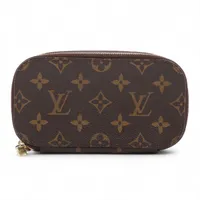 LOUIS VUITTON ポーチトゥルース・ブラッシュ PM Louis Vuitton Monogram Truth Blush PM M47510 Brown Pouch XB032540