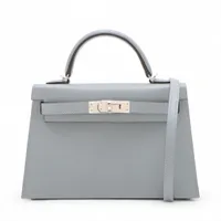 エルメス ミニケリー20 ボックスカーフ ショコラ ゴールド金具 刻印