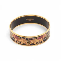 エルメス プスプス ブレスレット GP×革 ブリック AP074447｜中古