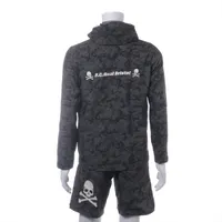 ナイキ×F.C.R.B ポリエステル セットアップ S メンズ グレー×ブラック
