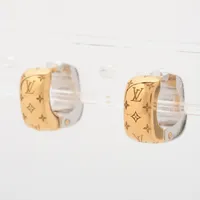 ヴィトン M00320 ブックルモノグラムビーズ ピアス(両耳用) GP