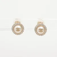 シャネル ココマーク 00A イヤリング(両耳用) メタル×レジン シルバー