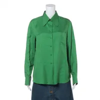 グッチ シルク シャツ 42 レディース グリーン 652646 A4495543｜中古