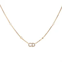 付属品完備✨ ディオール Clair D Lune ネックレス パール ゴールド ディオール Clair D Lune クレール ディー リュヌ ネックレス GP