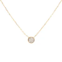 スタージュエリー バタフライ ハイ ダイヤ ネックレス K10(YG) 0.9g