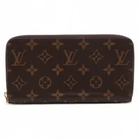 サンローラン モノグラム YSL PVC ラウンドジップウォレット ブラウン