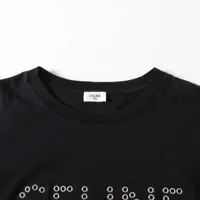 セリーヌ エディ期 コットン Tシャツ XXL メンズ ブラック 2X41C671Q