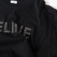 セリーヌ エディ期 コットン Tシャツ XXL メンズ ブラック 2X41C671Q