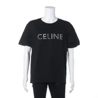 セリーヌ エディ期 コットン Tシャツ XXL メンズ ブラック 2X41C671Q