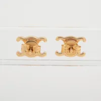 セリーヌ トリオンフ ピアス(両耳用) GP ゴールド A4506842｜中古