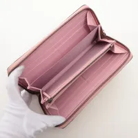 グッチ GGスプリーム チェリー 573865 PVC×レザー ラウンドジップ