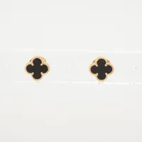ヴァンクリーフ&アーペル スウィートアルハンブラ オニキス ピアス 750