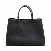 エルメス ガーデンパーティPM トワルアッシュ ブラック シルバー金具